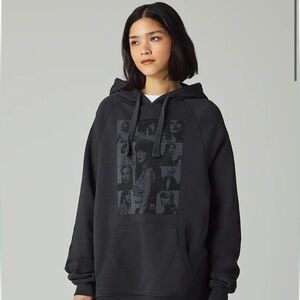 Taylor Swift Eras Tour Hoodie Size L/XL Grey Merch Concert Cozy Swifty